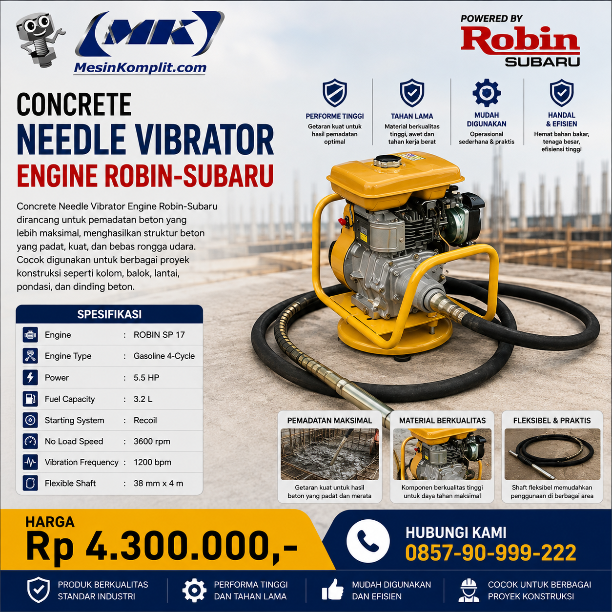 Vibrator Beton Robin Suba...